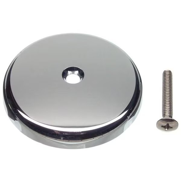 Overflow Plate, PlasticStainless Steel, Chrome, Danco, Mfr#: 89052